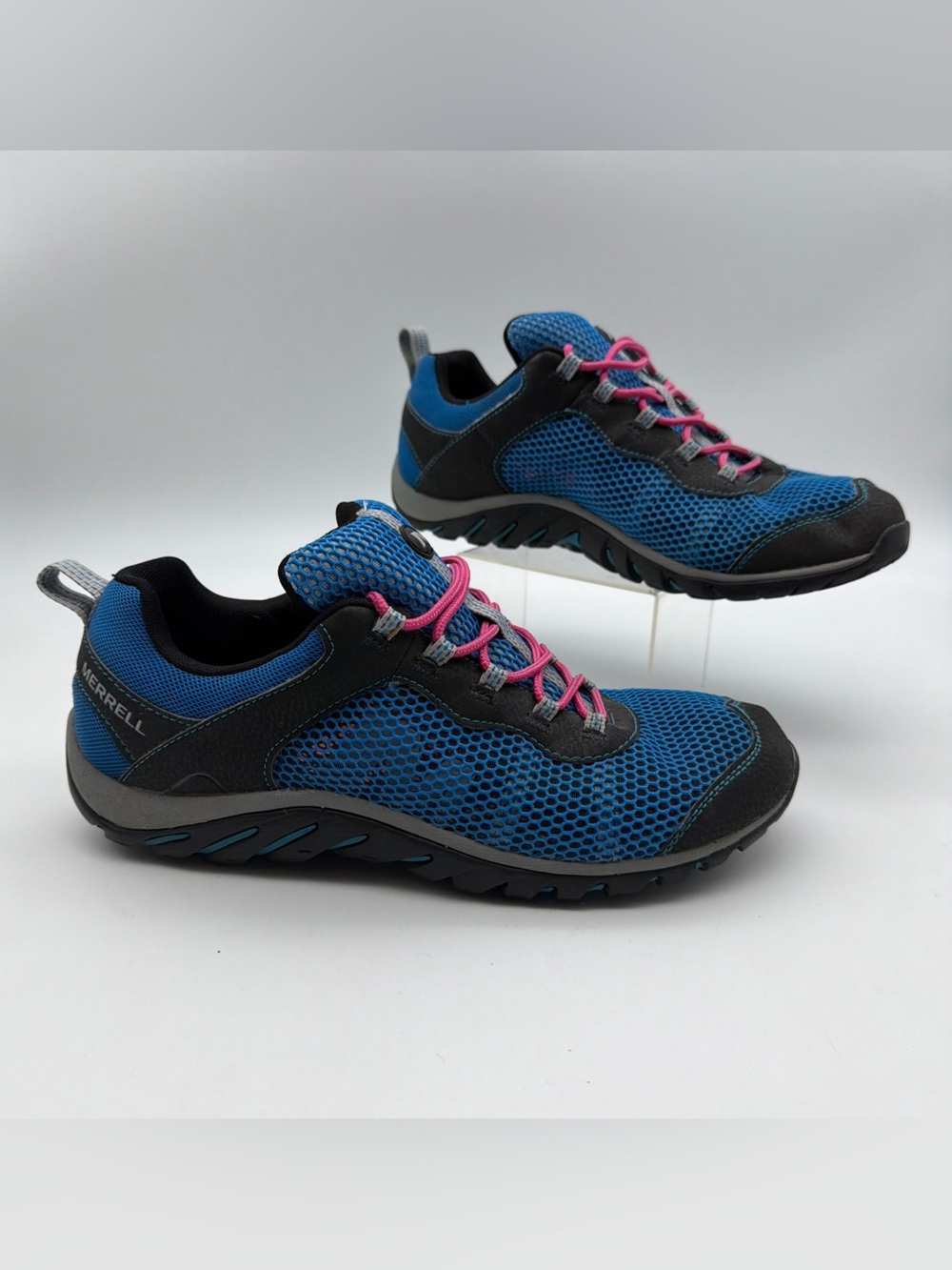 Merrell Mens 10 Riverbed 2 Hiking Trail Shoes Sneakers Blue J12665 Outdoor
